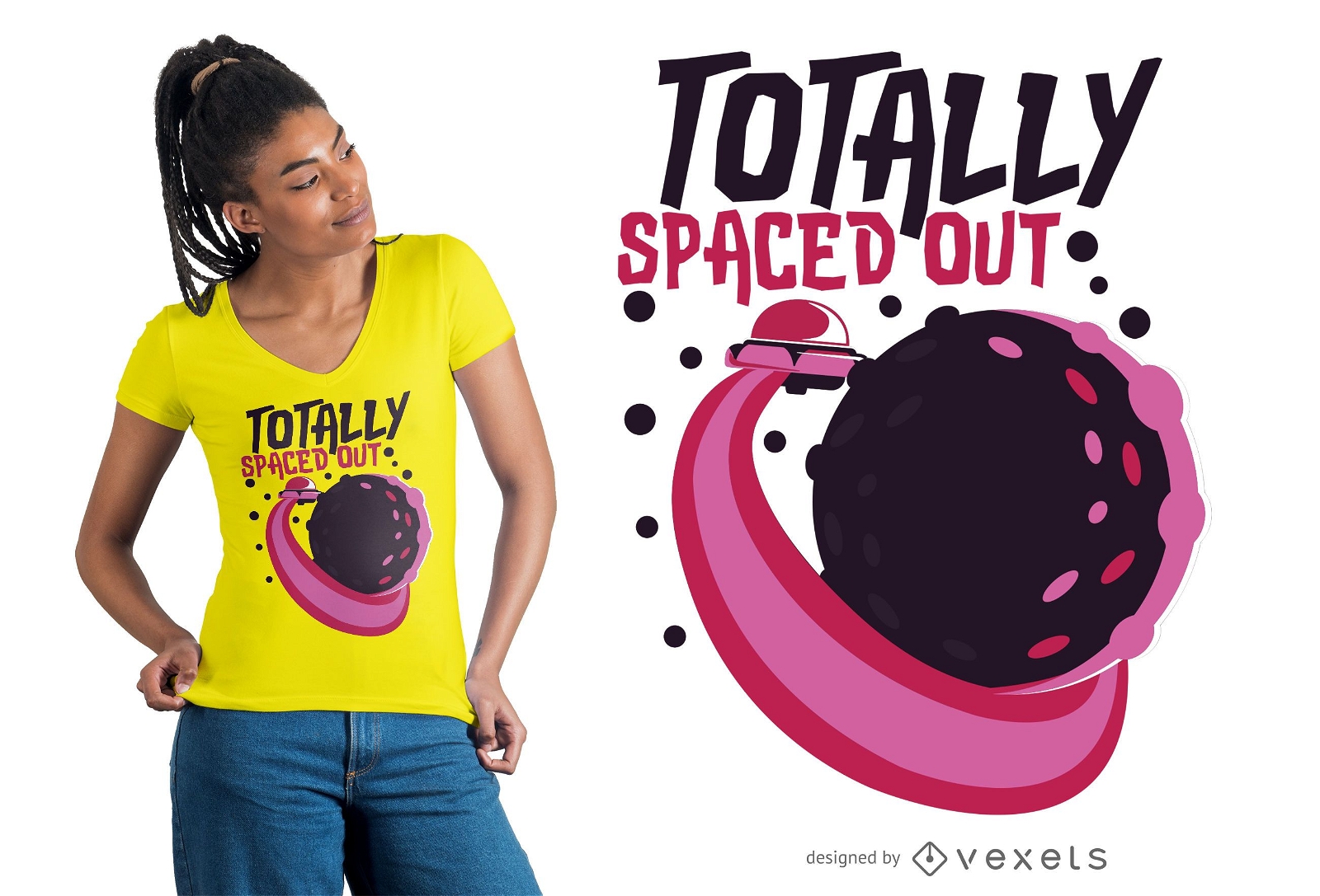 Totally spaced out t-shirt design