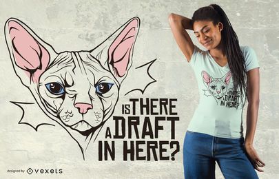 Diseño de camiseta de cita divertida de gato Sphynx Diseño de camiseta de cita divertida de gato Sphynx