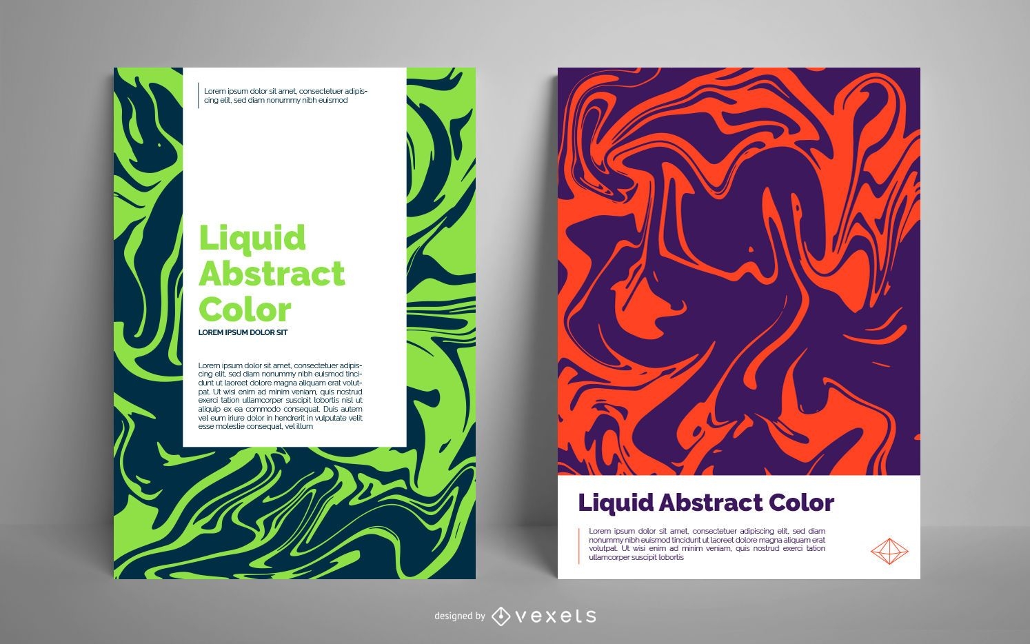 Liquid abstract poster template