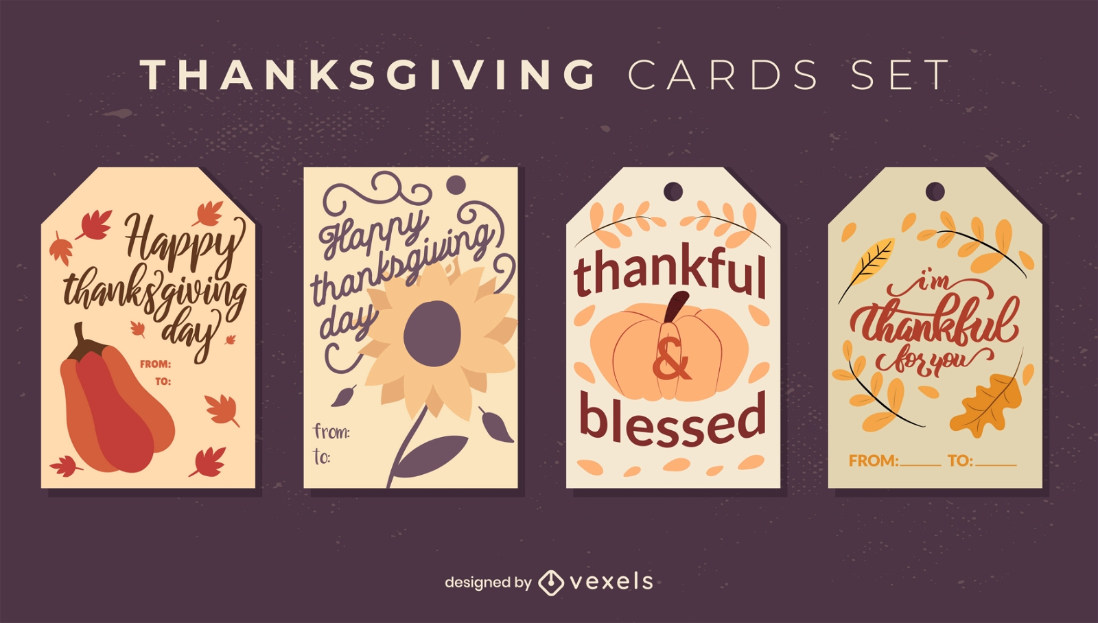 Thanksgiving-Kartenset