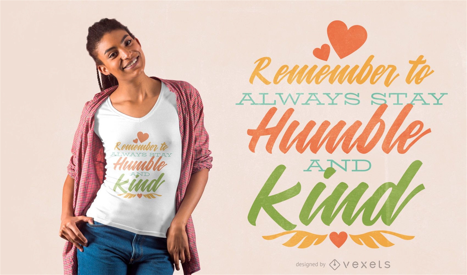 Freundlichkeit Zitat T-Shirt Design