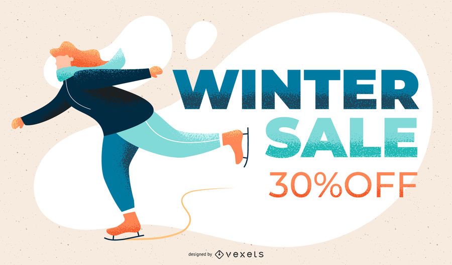 Winter sale slide template Winter sale slide template
