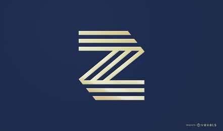 Design de logotipo Z abstrato
