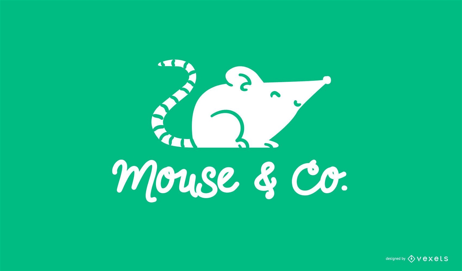 Modelo de logotipo de mouse