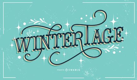 Letras alemãs Wintertage