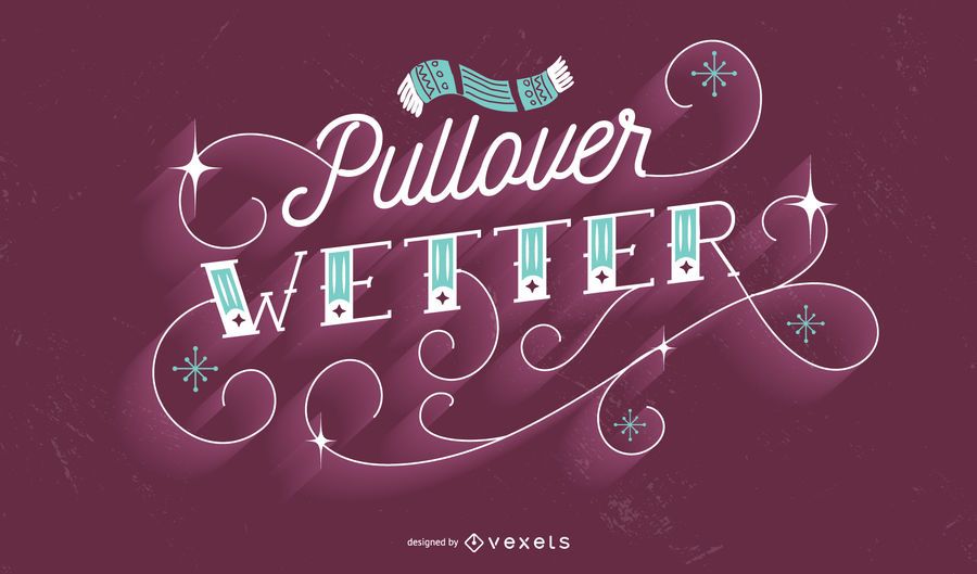 German Winter Lettering Quote Design German Winter Lettering Quote Design