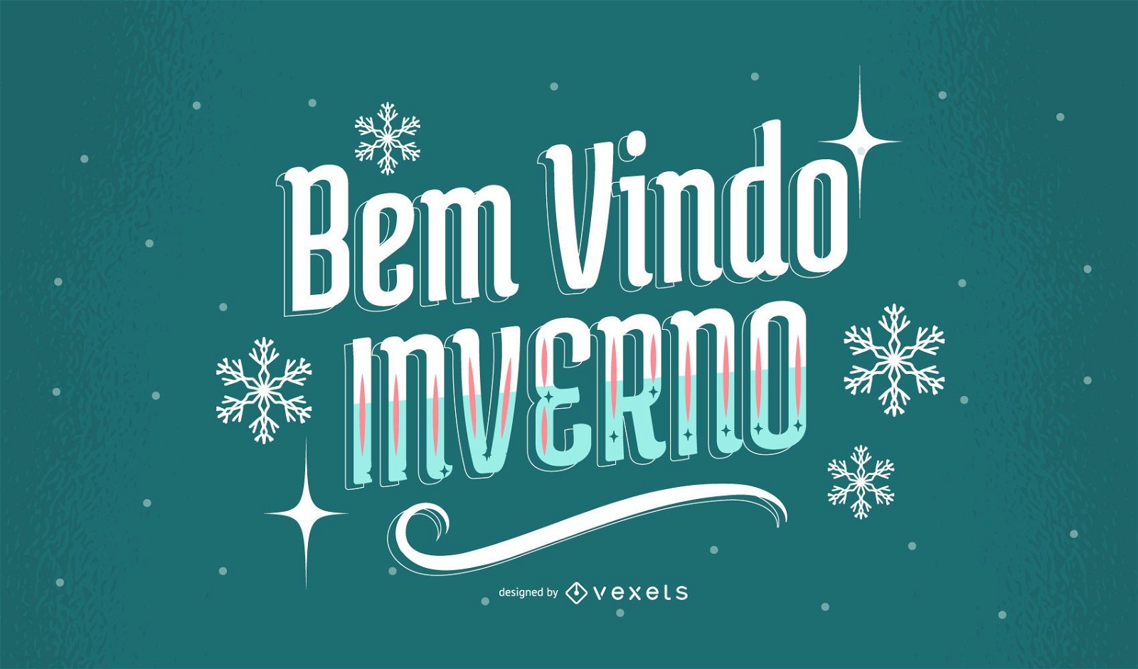 Portuguese Winter Quote Design