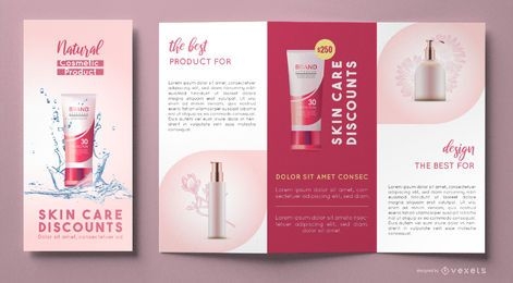 Cosmetics brochure template