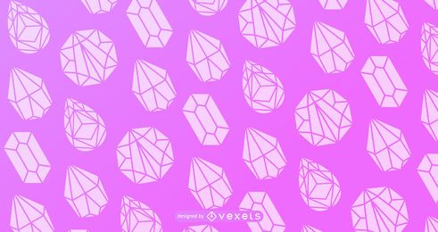 Crystal silhouette pattern design Crystal silhouette pattern design