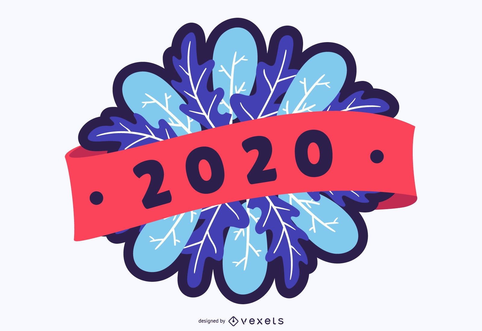 Insignia de a?o nuevo 2020