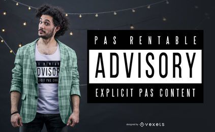 Pas Rentable Quote T-Shirt Design Pas Rentable Quote T-Shirt Design