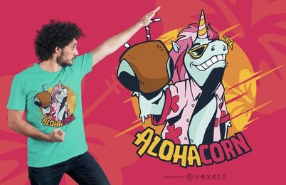 Hawaii Unicorn T-shirt Design