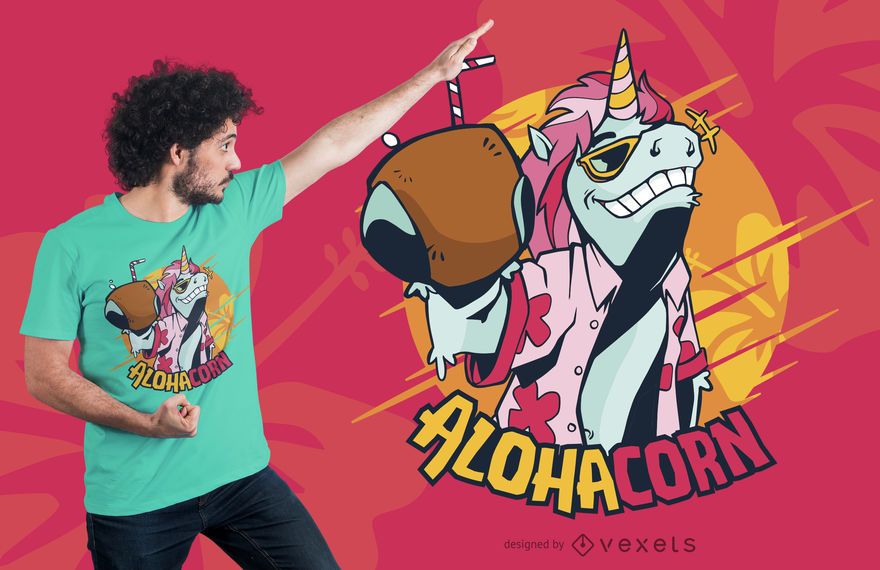 Hawaii Unicorn T-shirt Design Hawaii Unicorn T-shirt Design