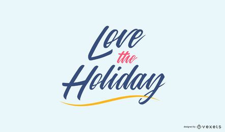 Amo el diseño de cotización de letras navideñas