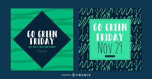 Go Green Friday Banner Set
