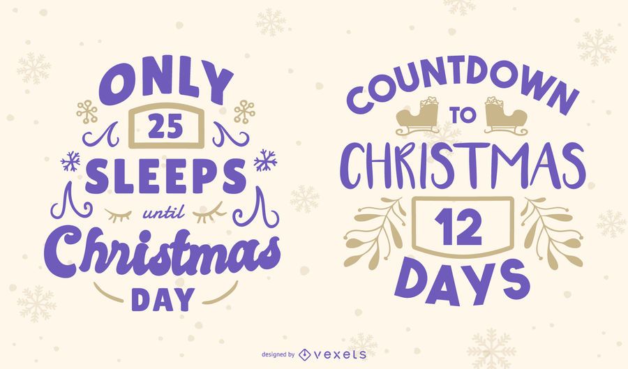 Christmas Countdown Editable Banner Set Christmas Countdown Editable Banner Set