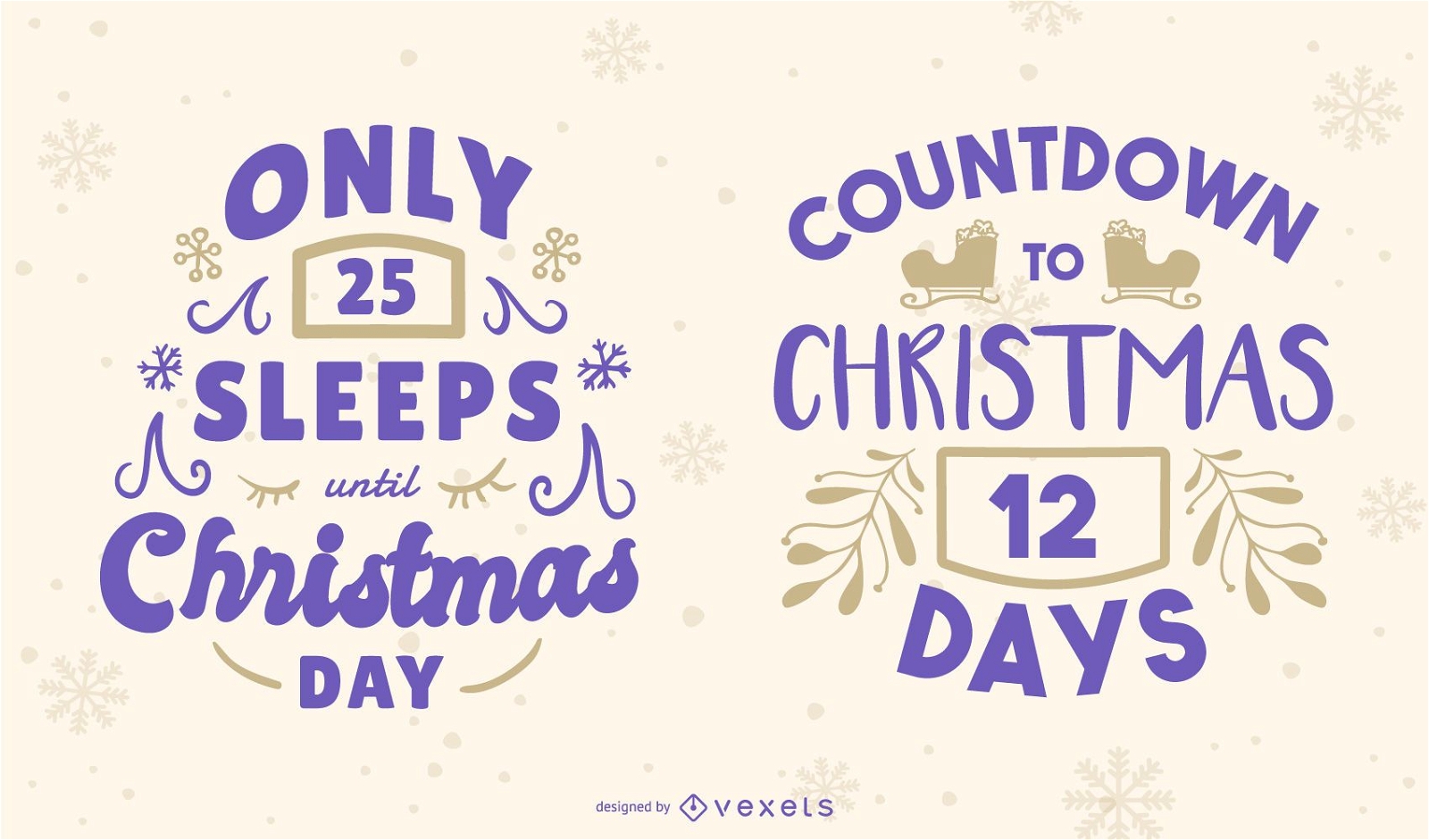 Weihnachts Countdown Editable Banner Set