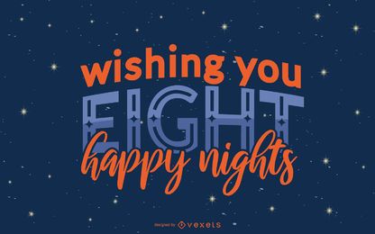 Hanukkah Night Quote Banner Design Hanukkah Night Quote Banner Design