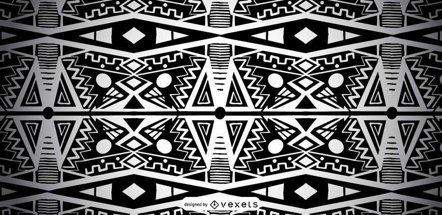 African Black and White Pattern Design African Black and White Pattern Design