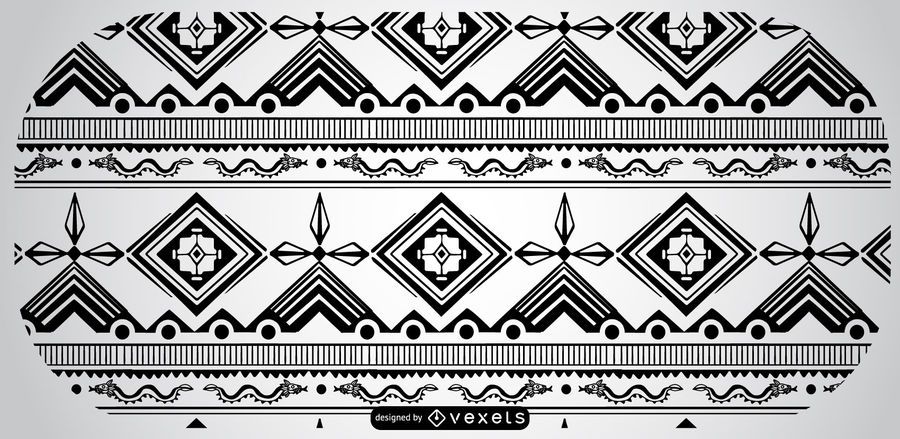 Black White Aztec Pattern Design Black White Aztec Pattern Design