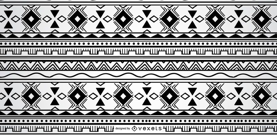 Geometric Aztec Pattern Design Geometric Aztec Pattern Design
