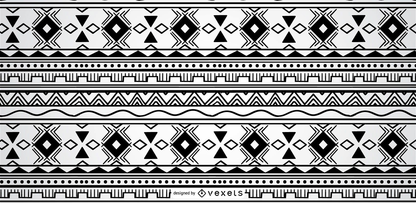 Geometric Aztec Pattern Design Vector Download