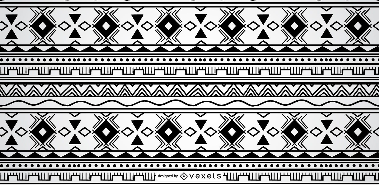 Geometrisches aztekisches Musterdesign