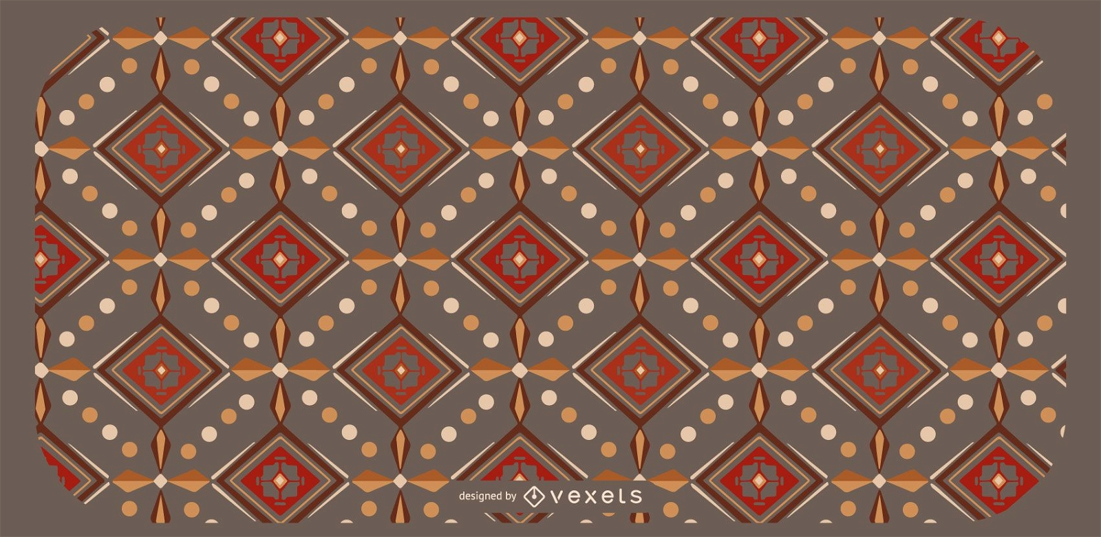 Design de padrão geométrico asteca