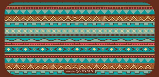 Geometrisches aztekisches Musterdesign