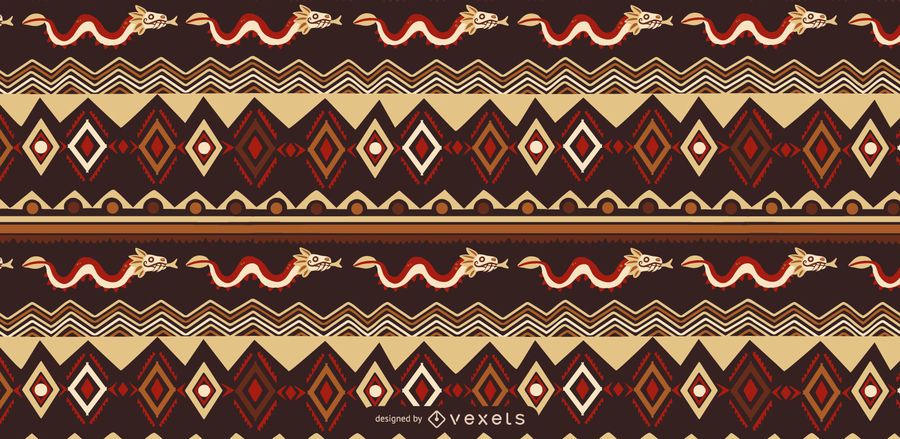 Aztec Style Pattern Design Aztec Style Pattern Design