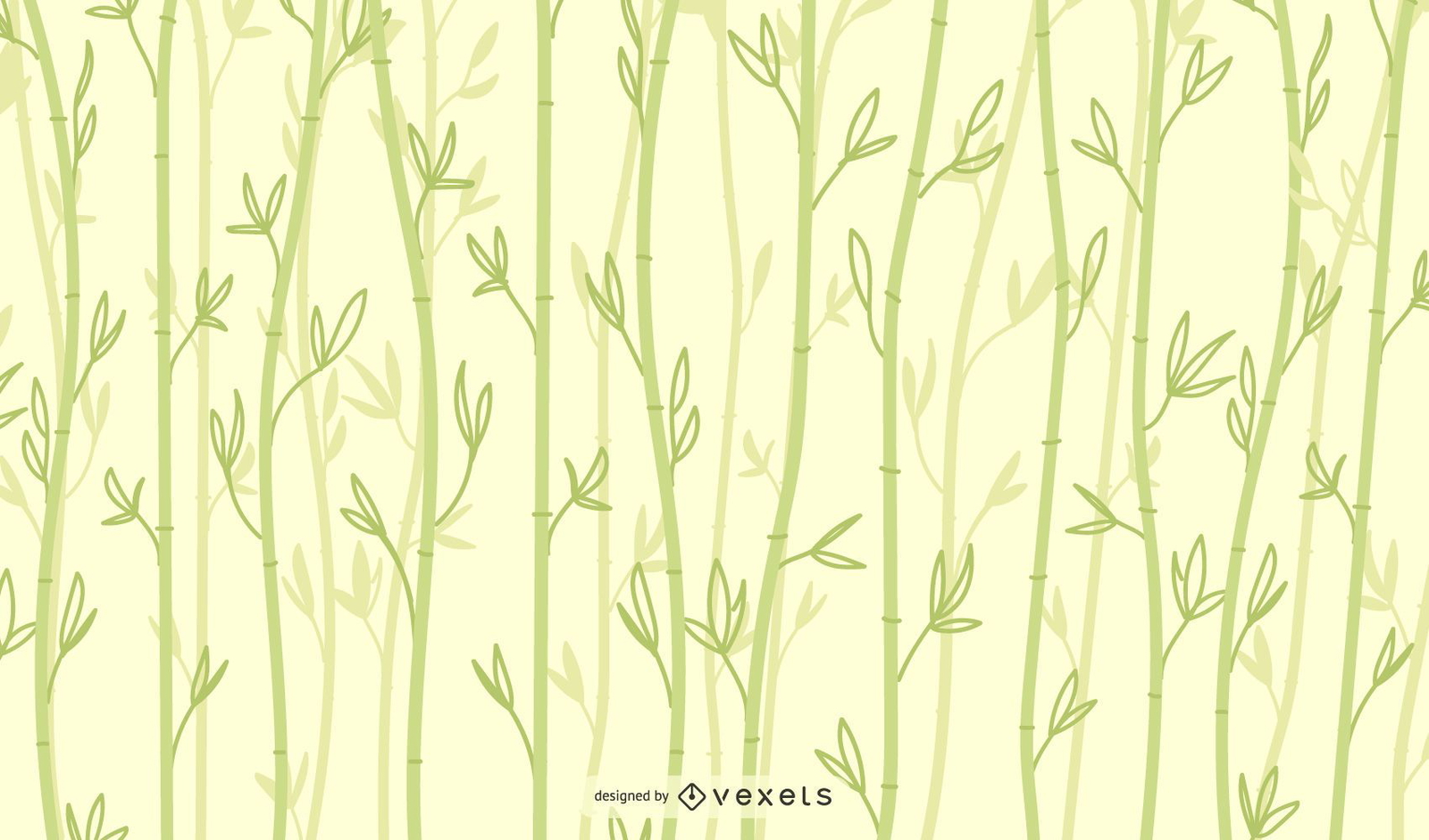 Design de fundo de bambu transparente