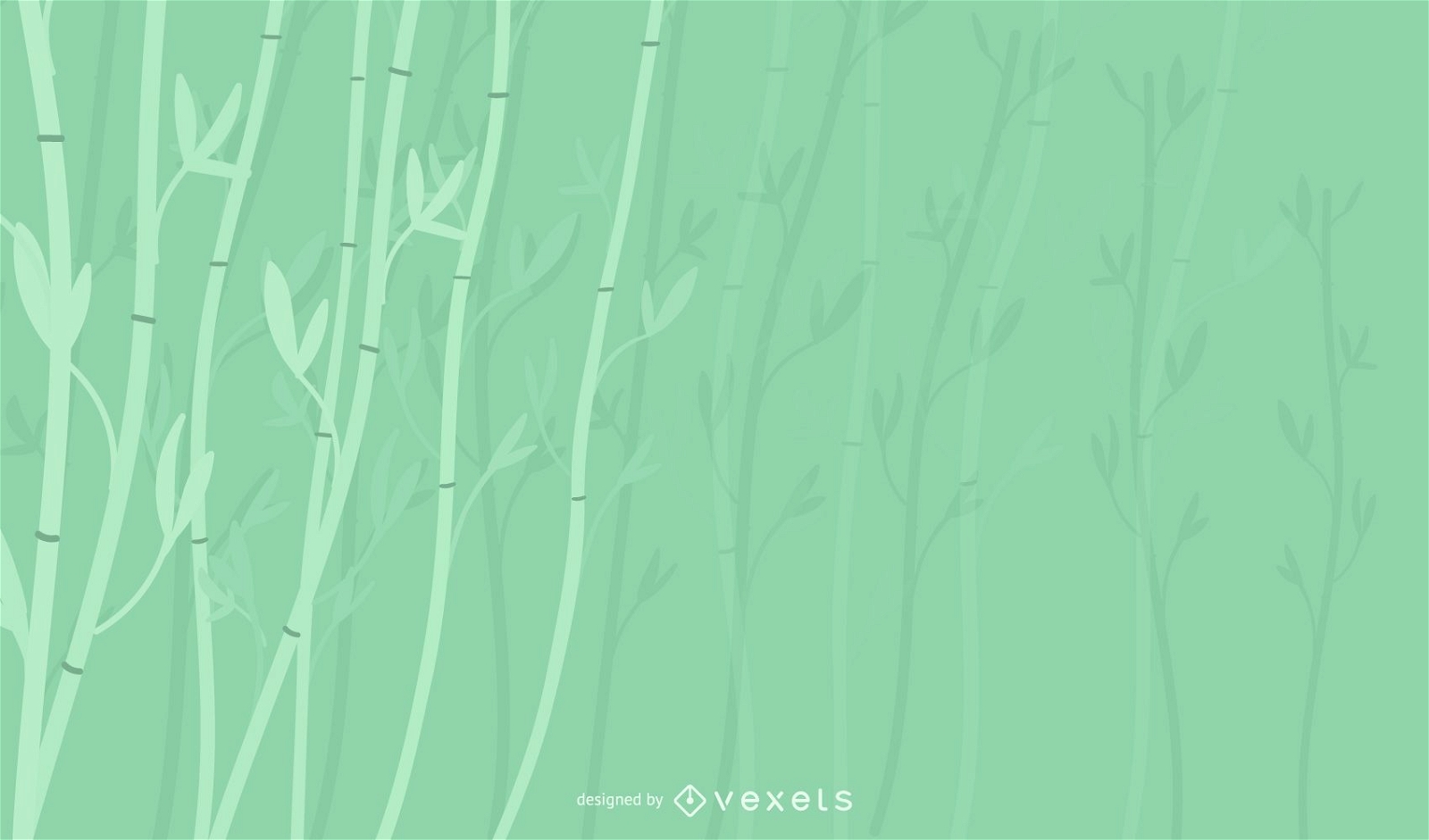 Desenho de fundo de planta de bambu