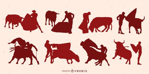Bullfighter Silhouette Design Pack