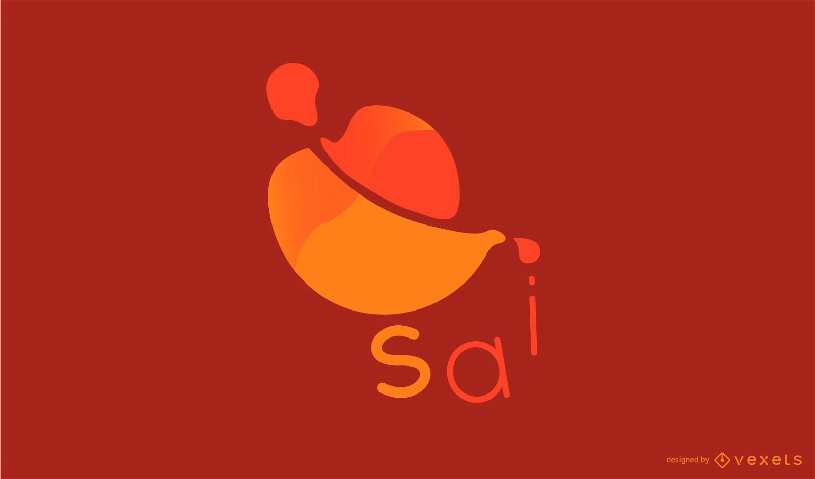 Abstraktes Lebensmittel-Logo-Design