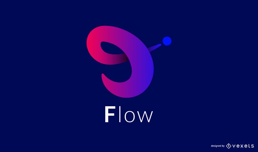 Diseño de logotipo de gradiente de flujo dinámico Diseño de logotipo de gradiente de flujo dinámico