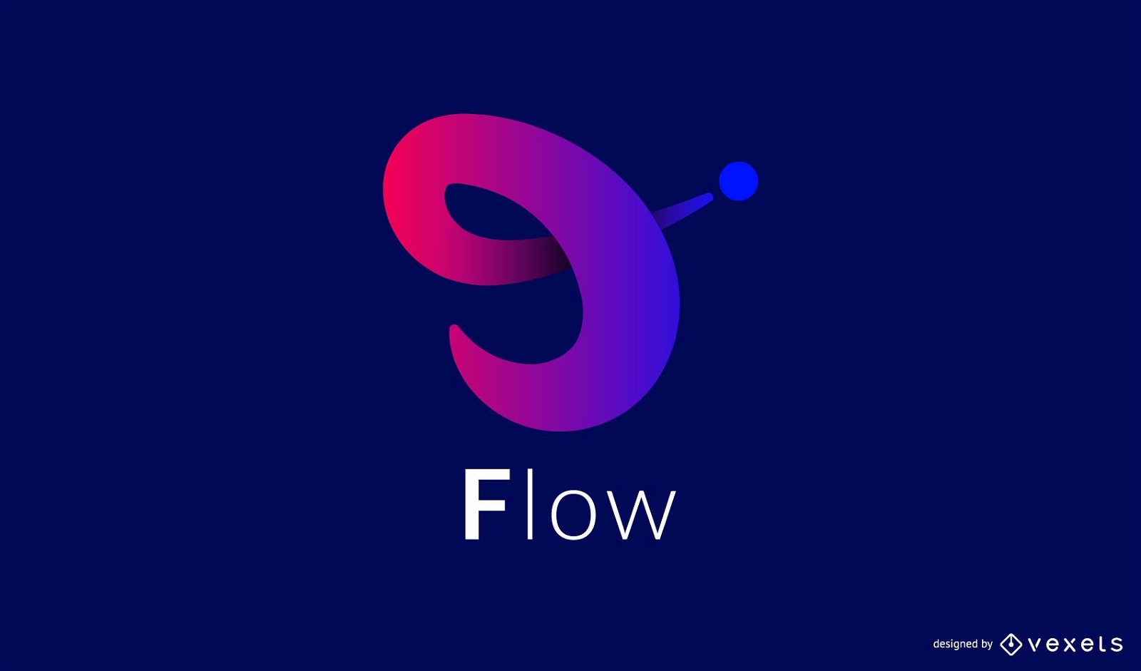 Dynamic Flow Gradient Logo Design