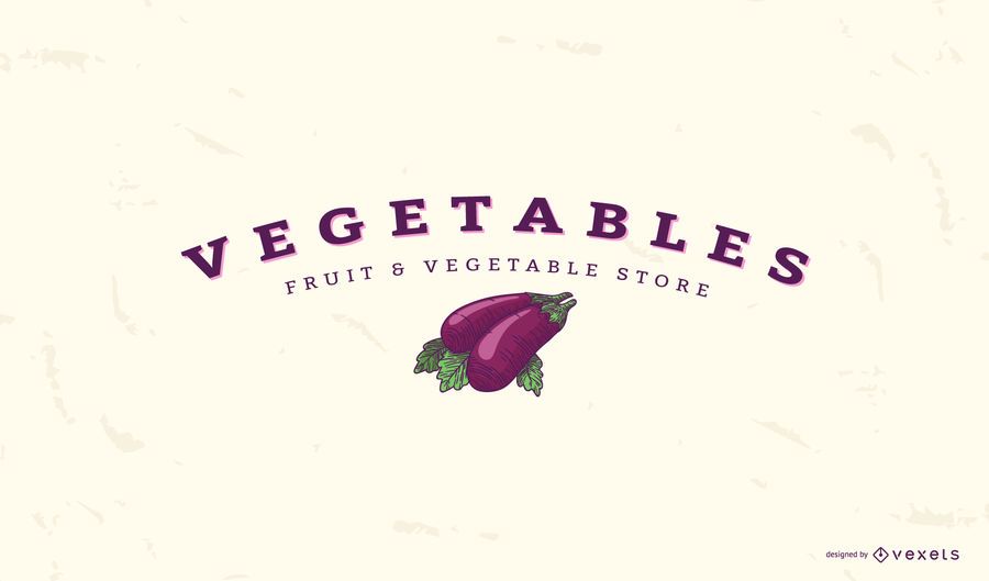 Eggplant vegetable logo template Eggplant vegetable logo template