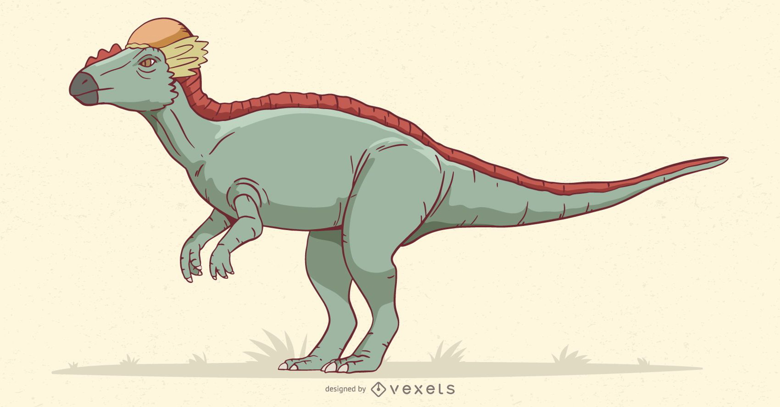 Ilustração de dinossauro Stegoceras