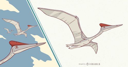 Pterodactyl Dinosaurier Illustration