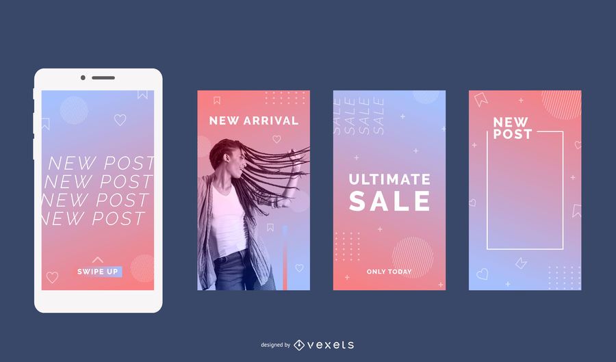 Modern Gradient Social Story Template Design Modern Gradient Social Story Template Design