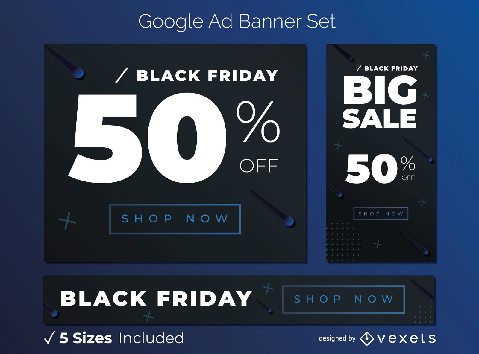 Black Friday Google Ads Banner Set
