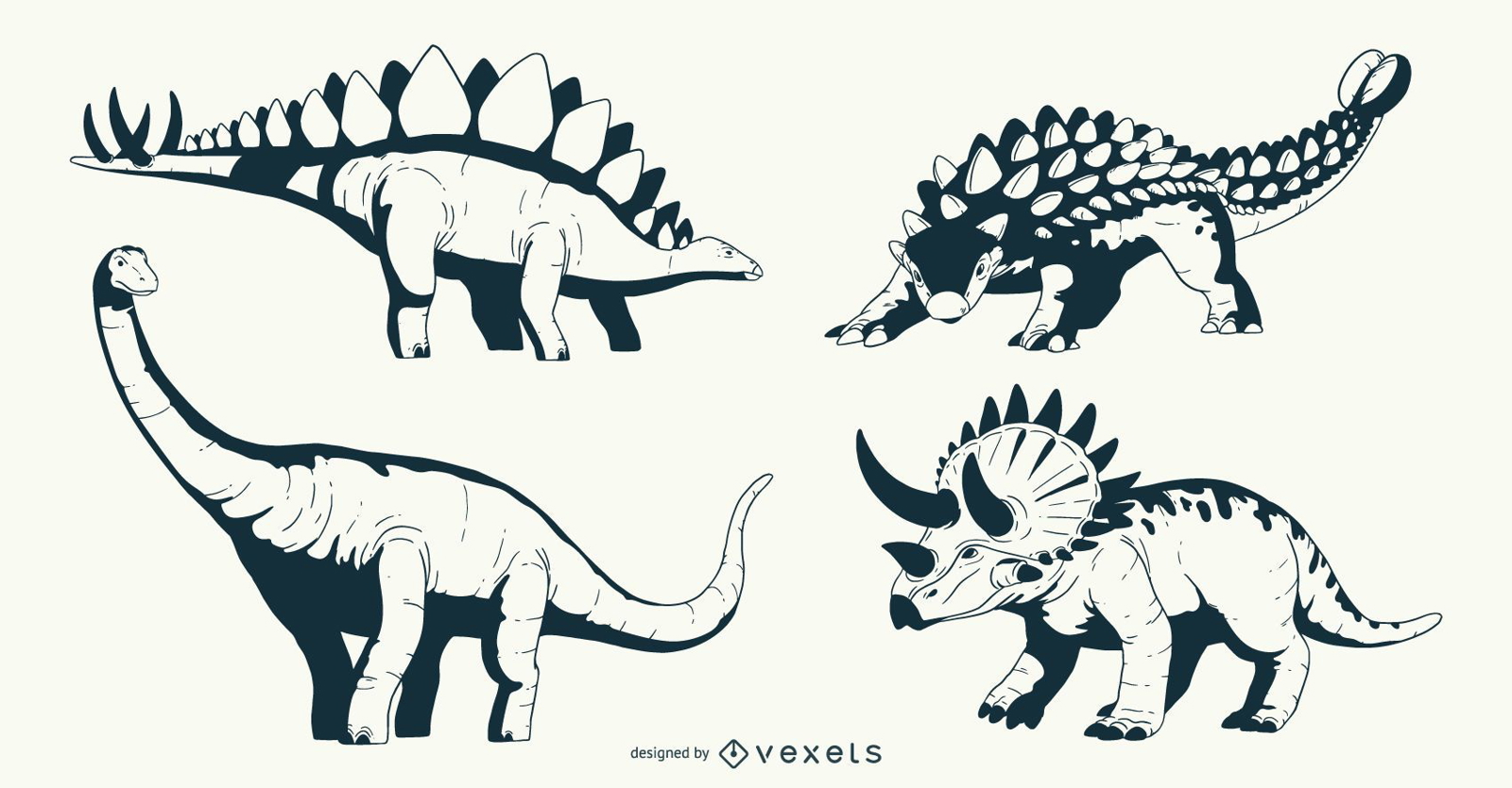 Dinosaur Illustration Design Pack
