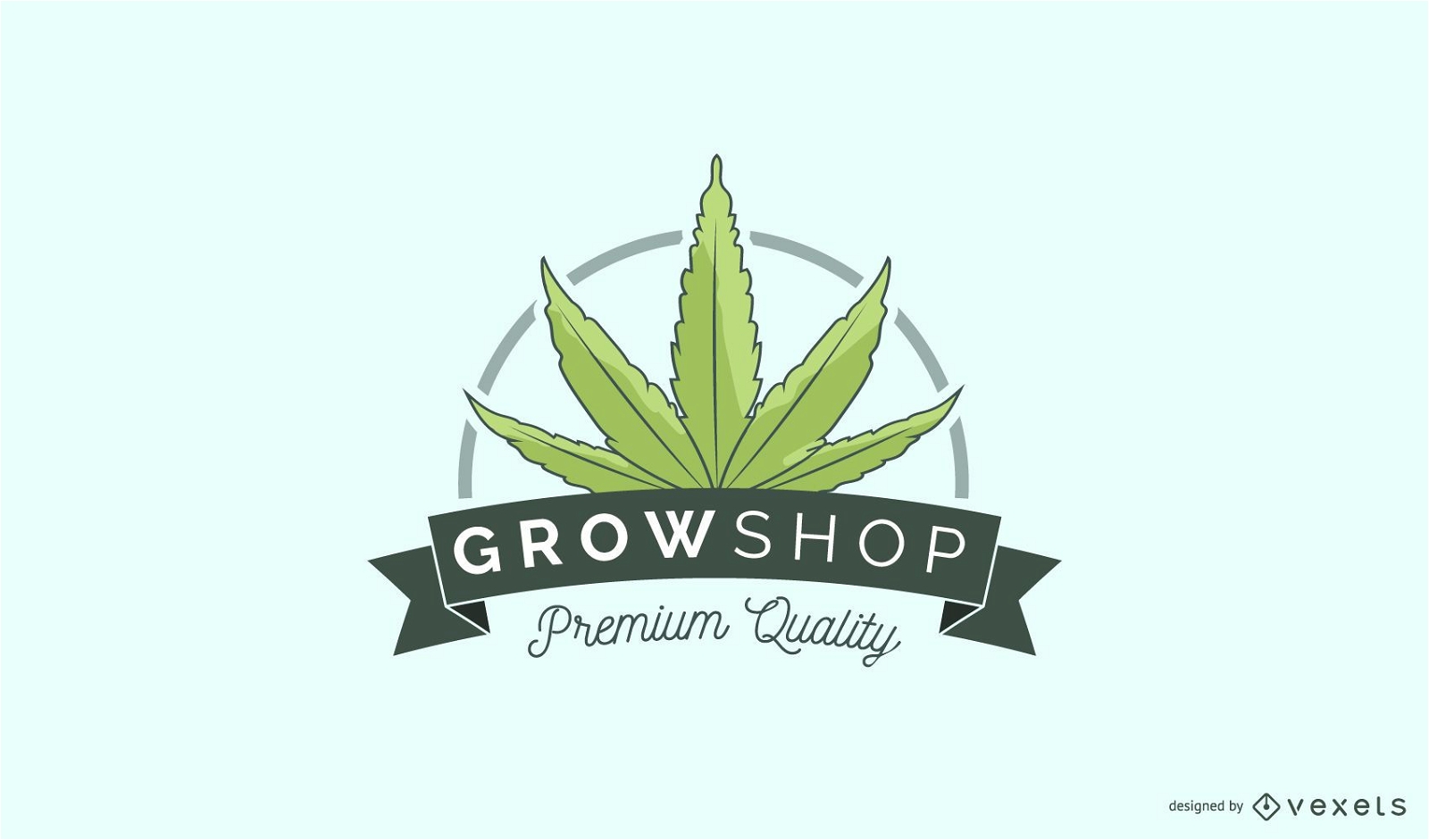 Design de logotipo personalizado da Growshop