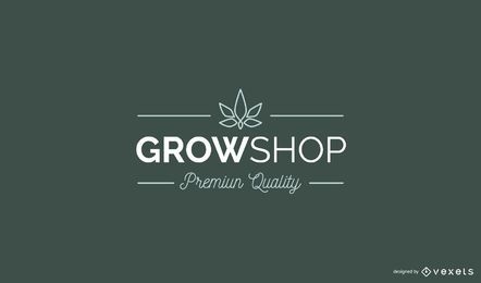 Grow Shop Custom Logo Design