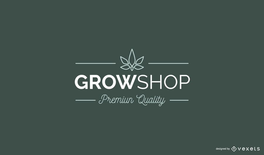 Grow Shop Custom Logo Design Grow Shop Custom Logo Design