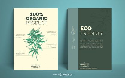 Conjunto de design de cartaz de loja de cultivo Conjunto de design de cartaz de loja de cultivo