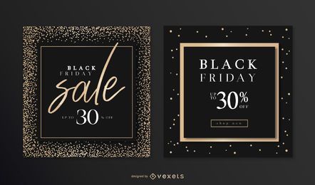 Black Friday Elegant Banner Set Black Friday Elegant Banner Set