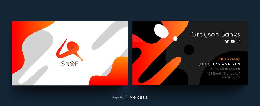 Abstract Creative Business Card Design Abstract Creative Business Card Design