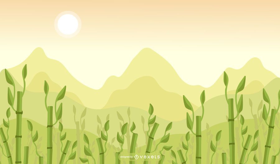 Bamboo Field Background Design Bamboo Field Background Design