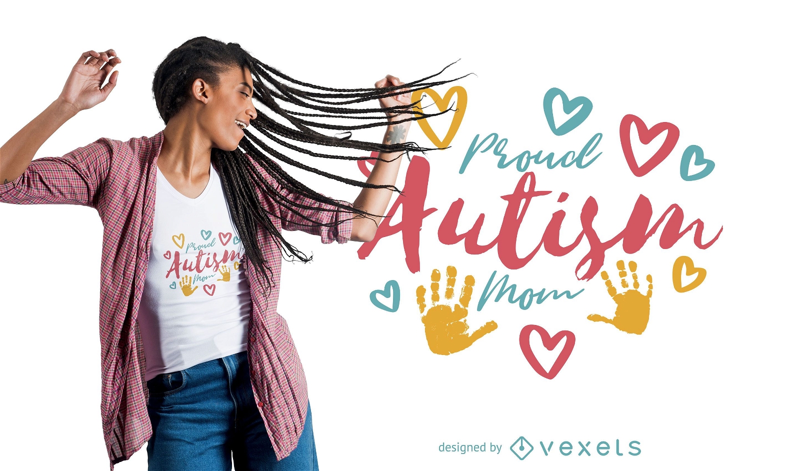 Design de camiseta para mam?e com autismo orgulhosa